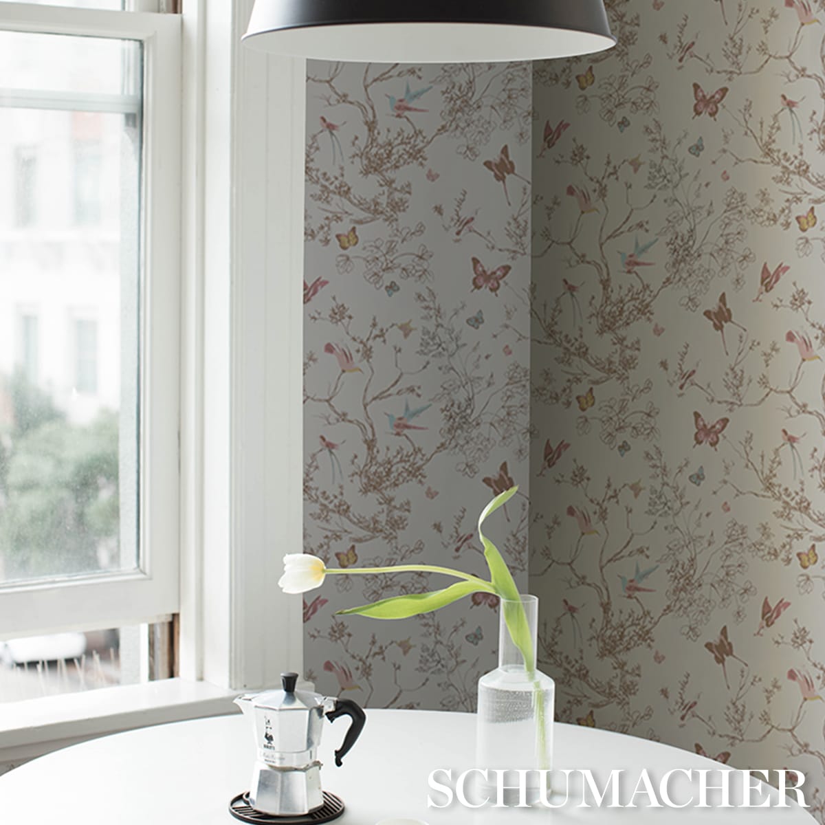 BIRDS-BUTTERFLIES-SPRING-SCHUMACHER-2704423 - Schumacher Wallpaper
