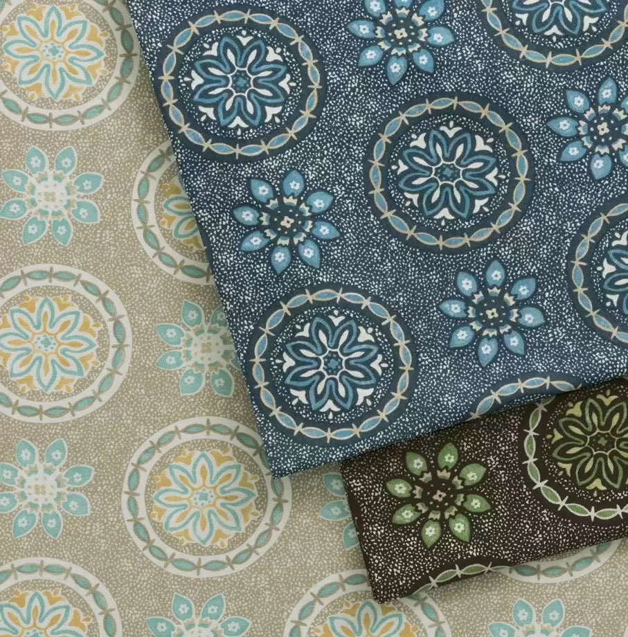 Les Indiennes Garance Green -Fabric - Nina Campbell Fabric