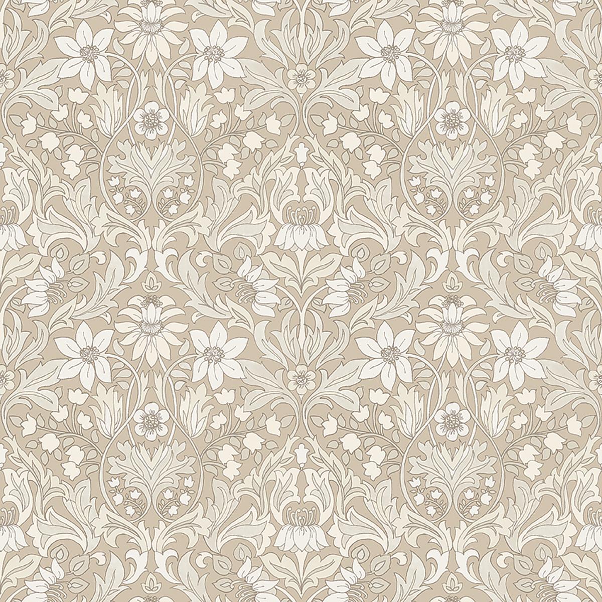 Blomsterfröjd - Natural - Schumacher 3293 Wallcovering - Schumacher Wallpaper