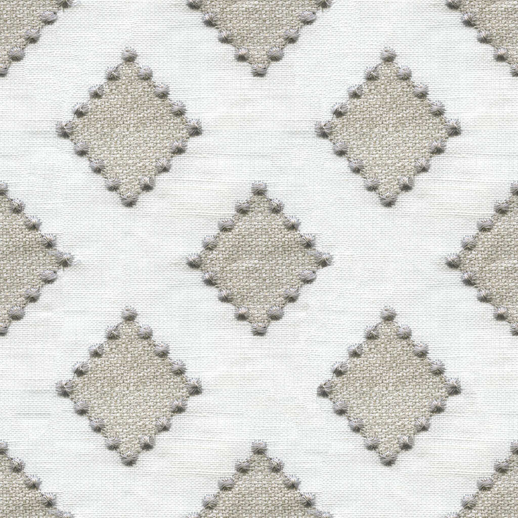 Diamondots - Linen - KRAVET BASICS Fabric
