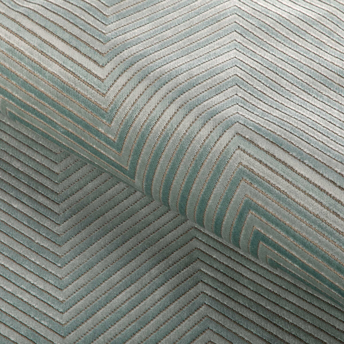 Zigandzag - Aqua - KRAVET BASICS Fabric