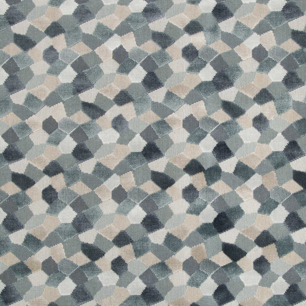 Modern Mosaic - Harbor - KRAVET COUTURE Fabric