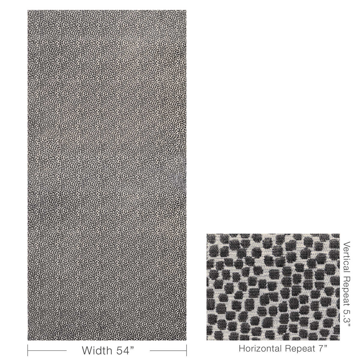 Flurries - Charcoal - KRAVET DESIGN Tela