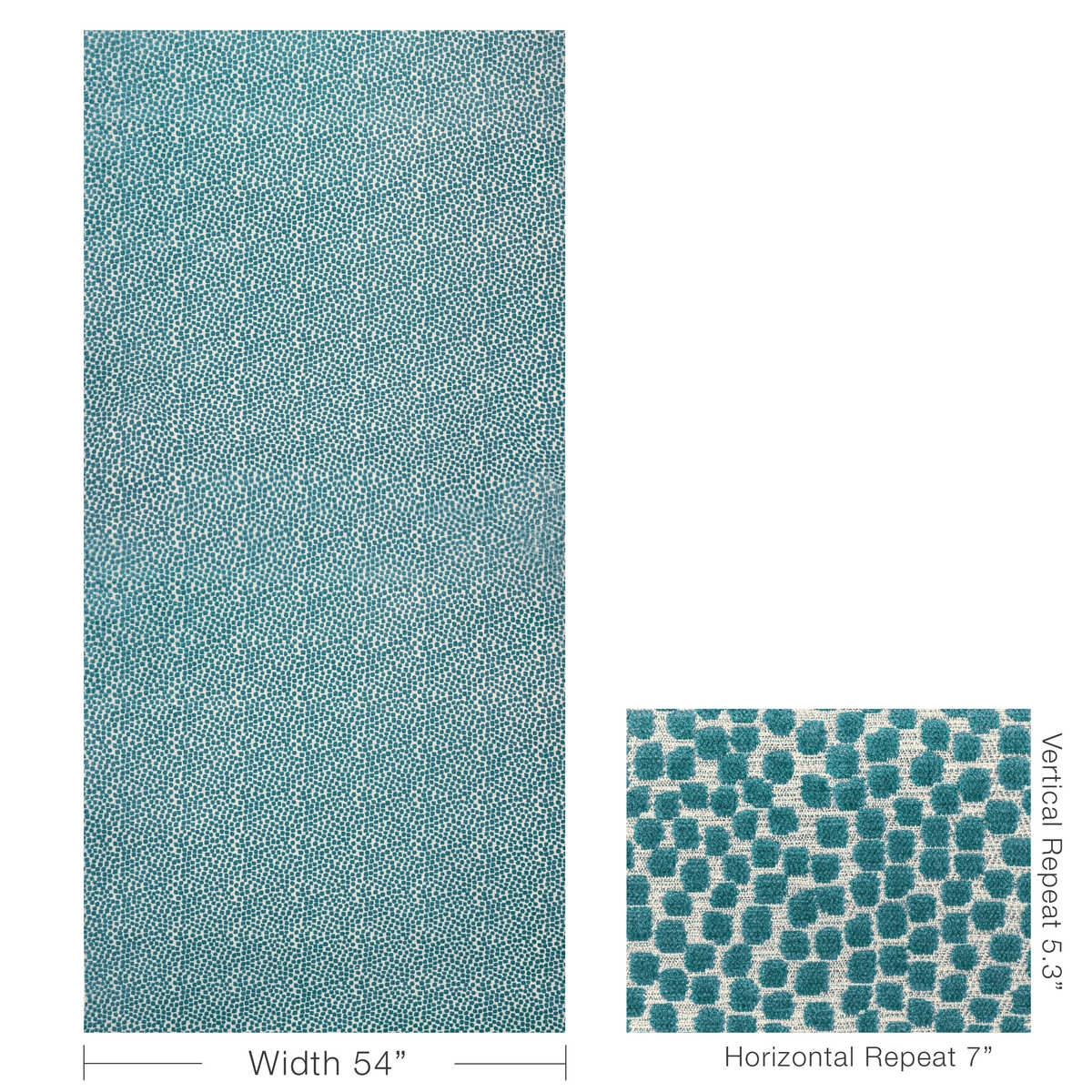 Flurries - Teal - KRAVET DESIGN Tela