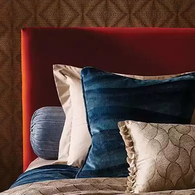 Costiera Tramonti Navy/Rose Gold - Osborne & Little - F6844-02 Fabric