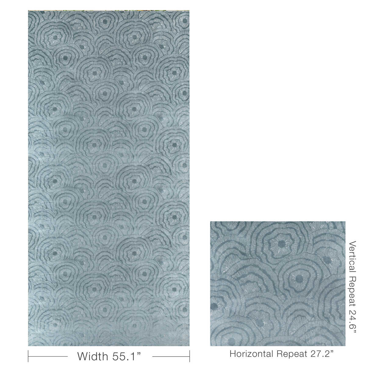 Panache Velvet - Chambray - KRAVET COUTURE Fabric