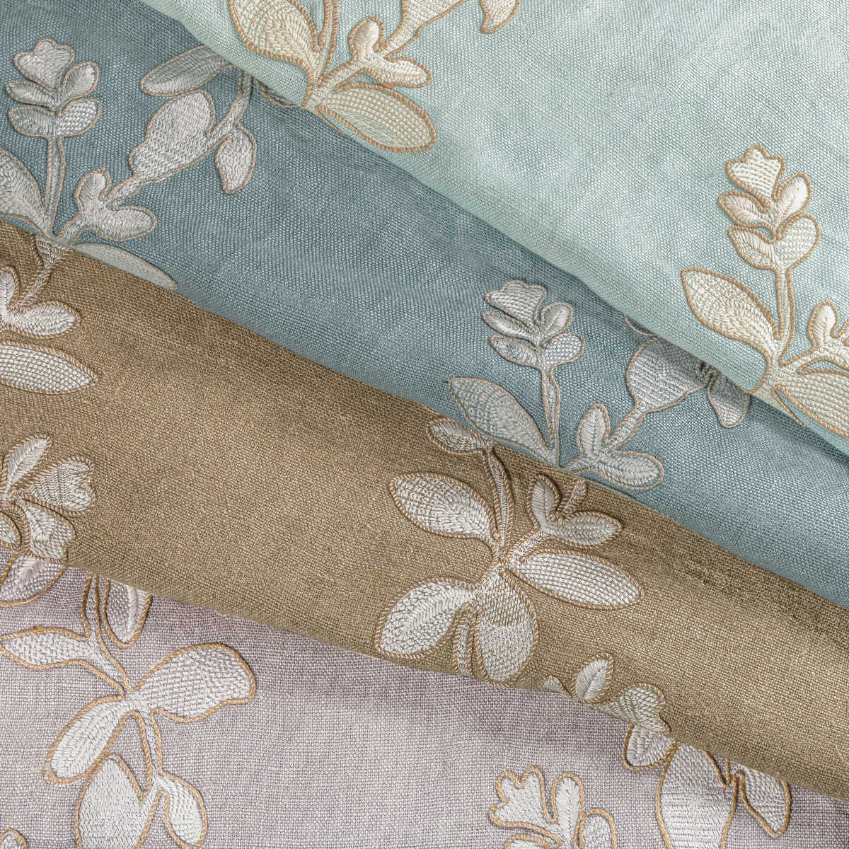 Gingerflower - Celeste - KRAVET COUTURE Fabric