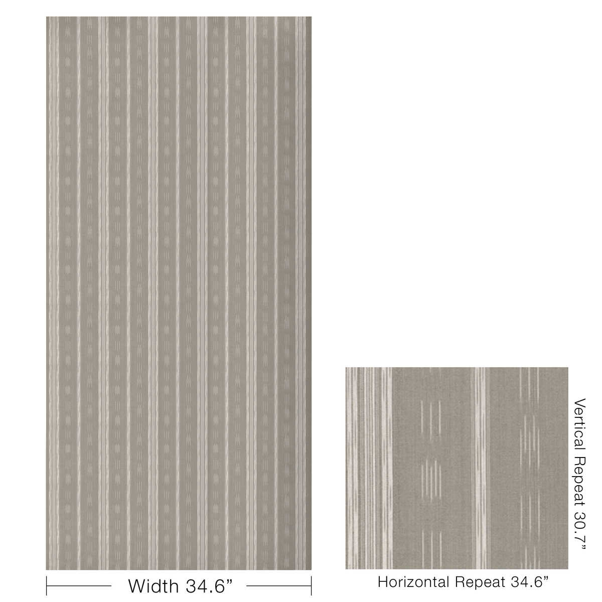 Puri Stripe - Driftwood - KRAVET COUTURE Tela