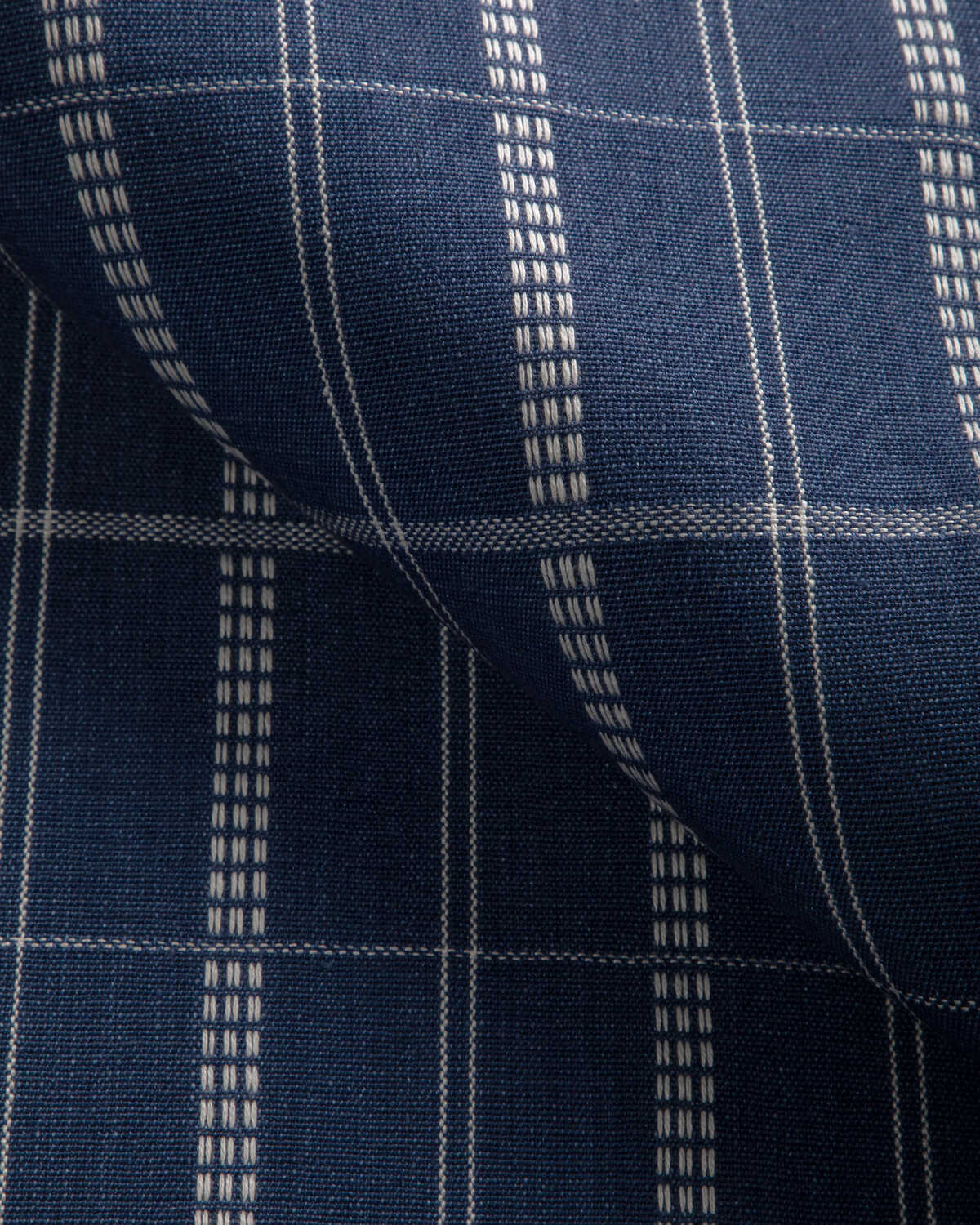 Agatti Check - Marine - KRAVET COUTURE Tela