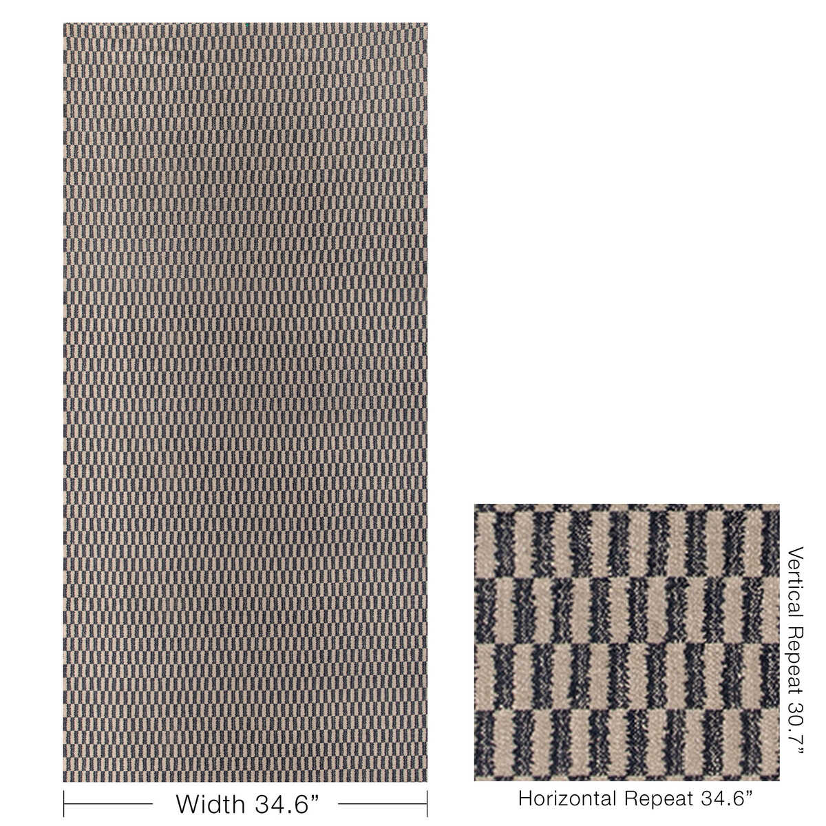 Mapusa Weave - Marine - KRAVET COUTURE Tela