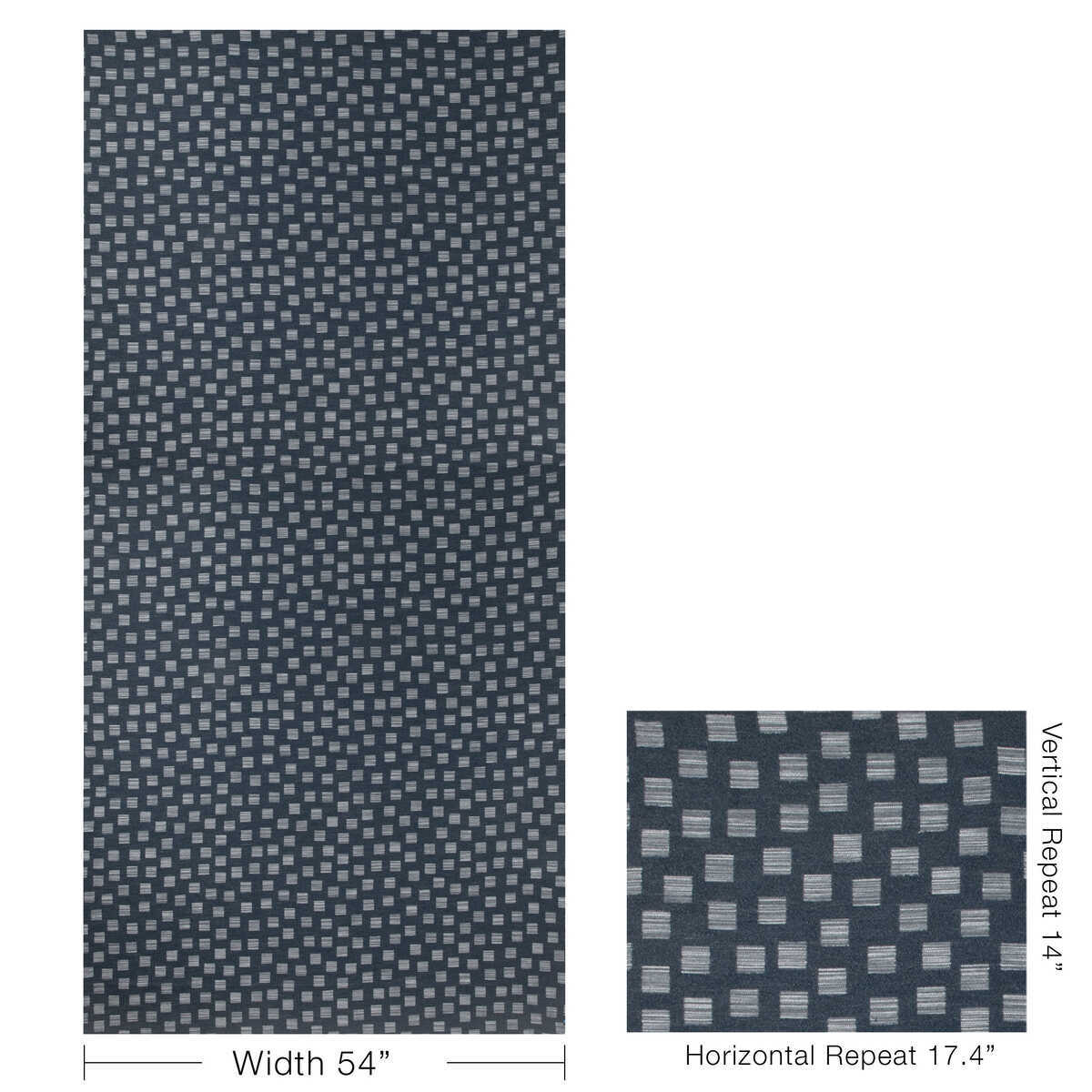 Avalon Weave - Marine - KRAVET COUTURE Tela