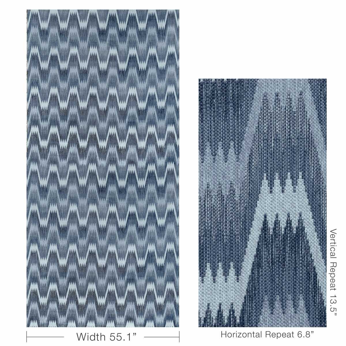 River Weave - Indigo - KRAVET COUTURE Fabric