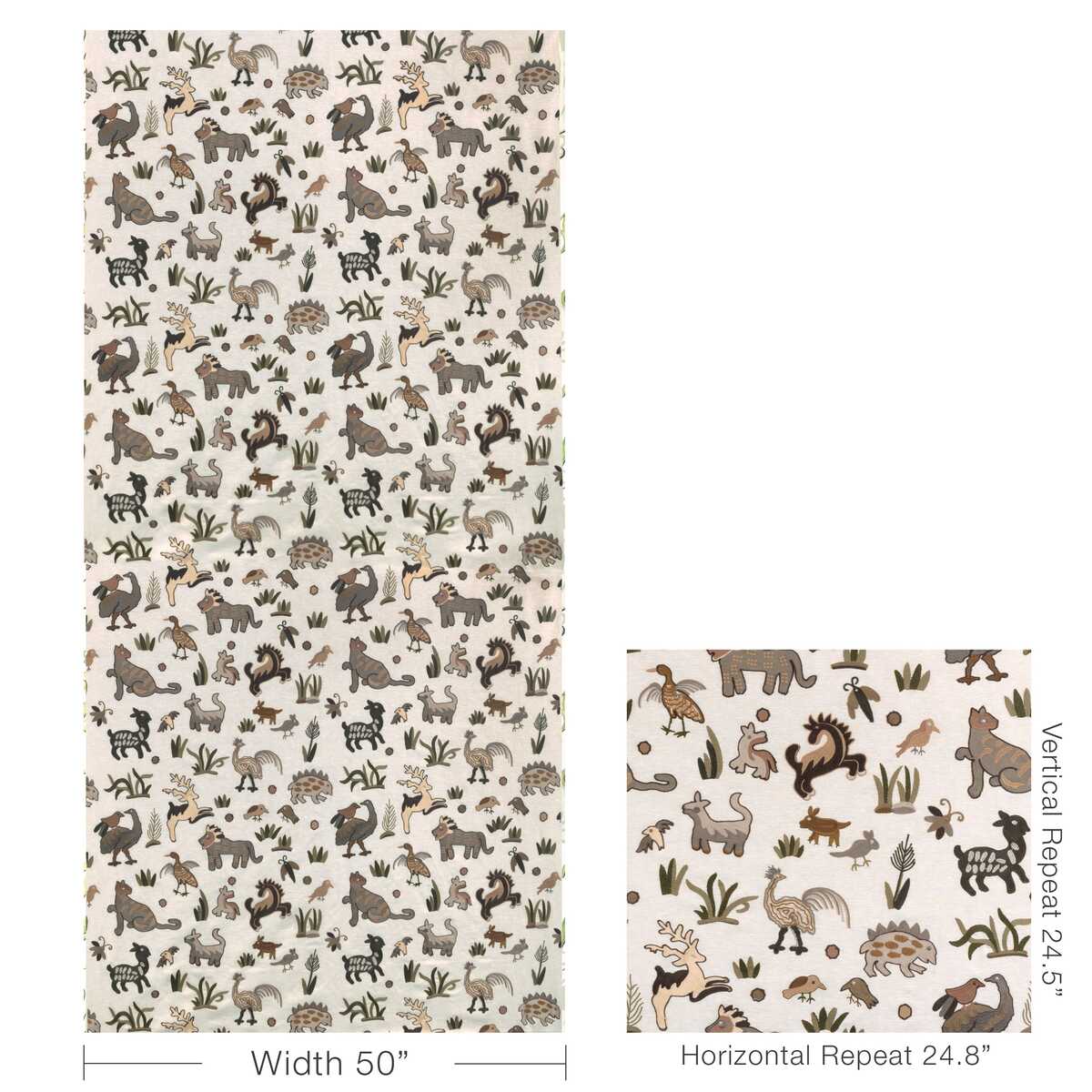 Dwellers - Neutral - KRAVET COUTURE Tela