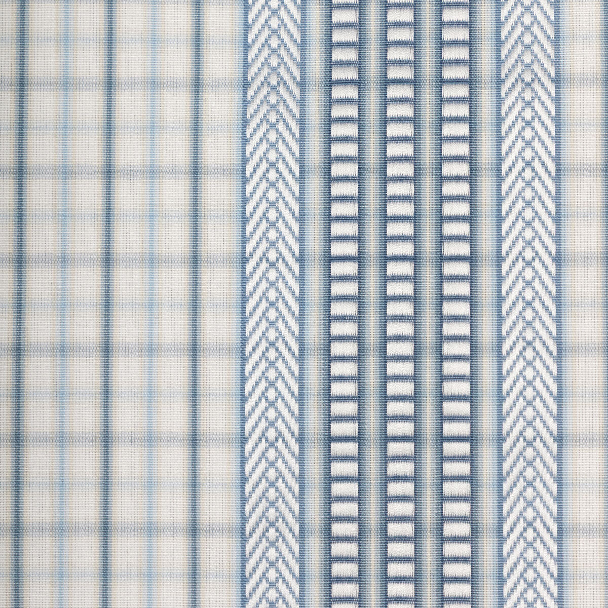 Palmetto Plaid - Boca Blue - Kravet Couture Fabric