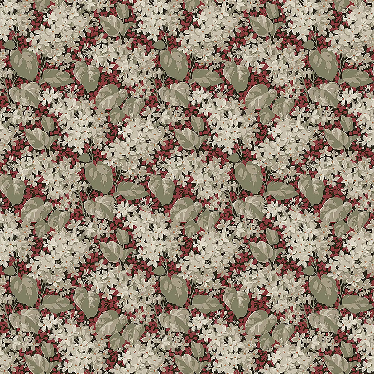Aratorp - Red - Schumacher 4161 Wallcovering - Schumacher Wallpaper