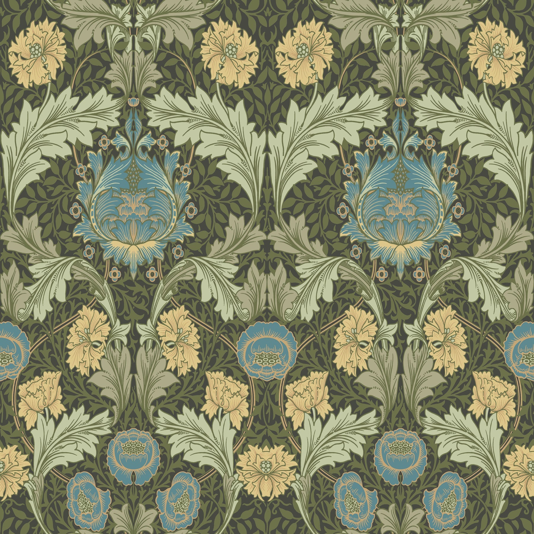 myrtle-wallpaper-dark-green-york-wallcoverings-4171-82060