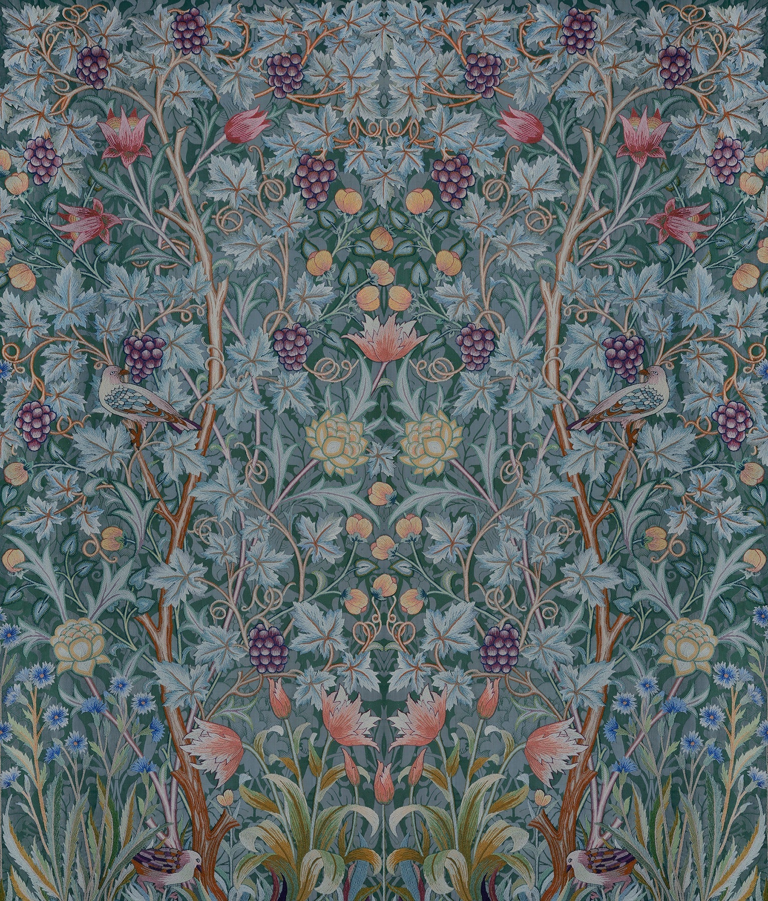 vine-embroidery-mural-teal-york-wallcoverings-4171-ht84002