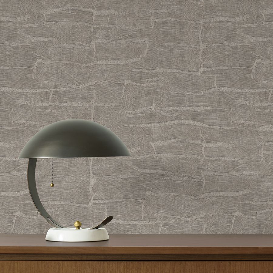 Sculpted Burlap Dark Grey Textured Wallpaper - detail room view - York Wallcoverings 4228-84108 - York Wallcoverings Wallpaper