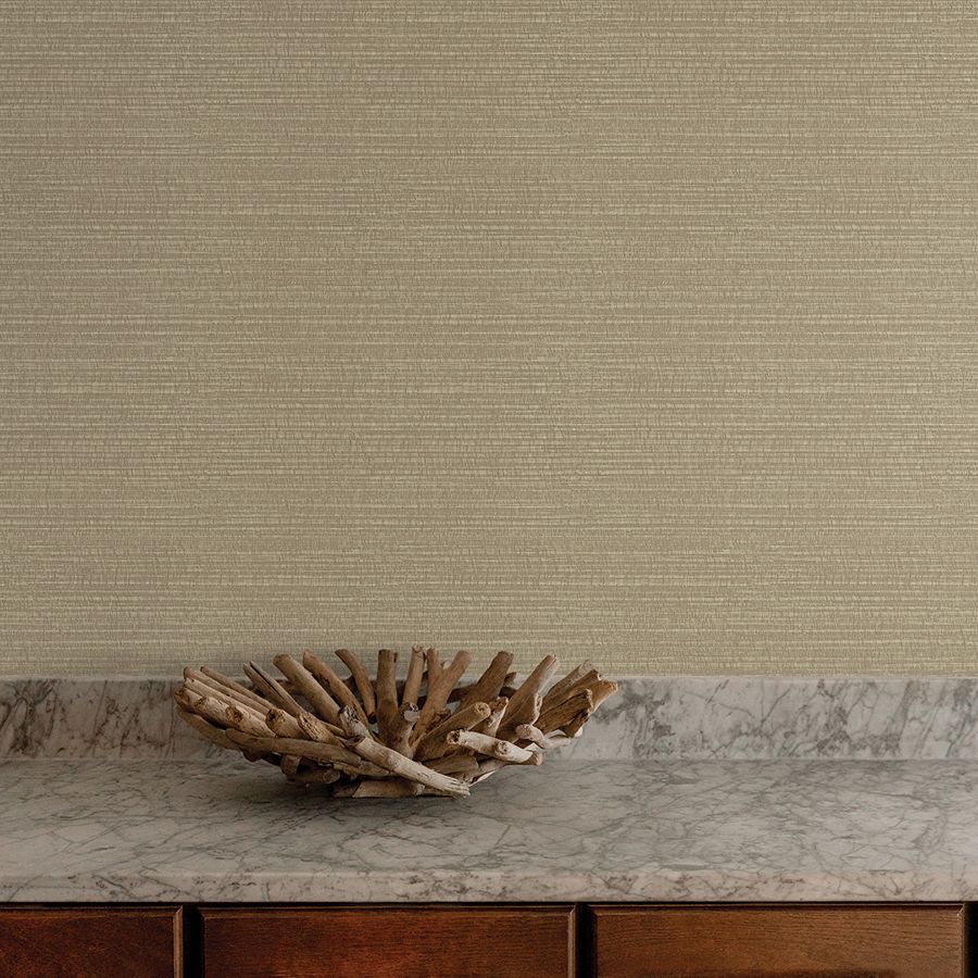 Sky Line Chestnut Textured Wallpaper - room view - York Wallcoverings 4228-84148 - York Wallcoverings Wallpaper