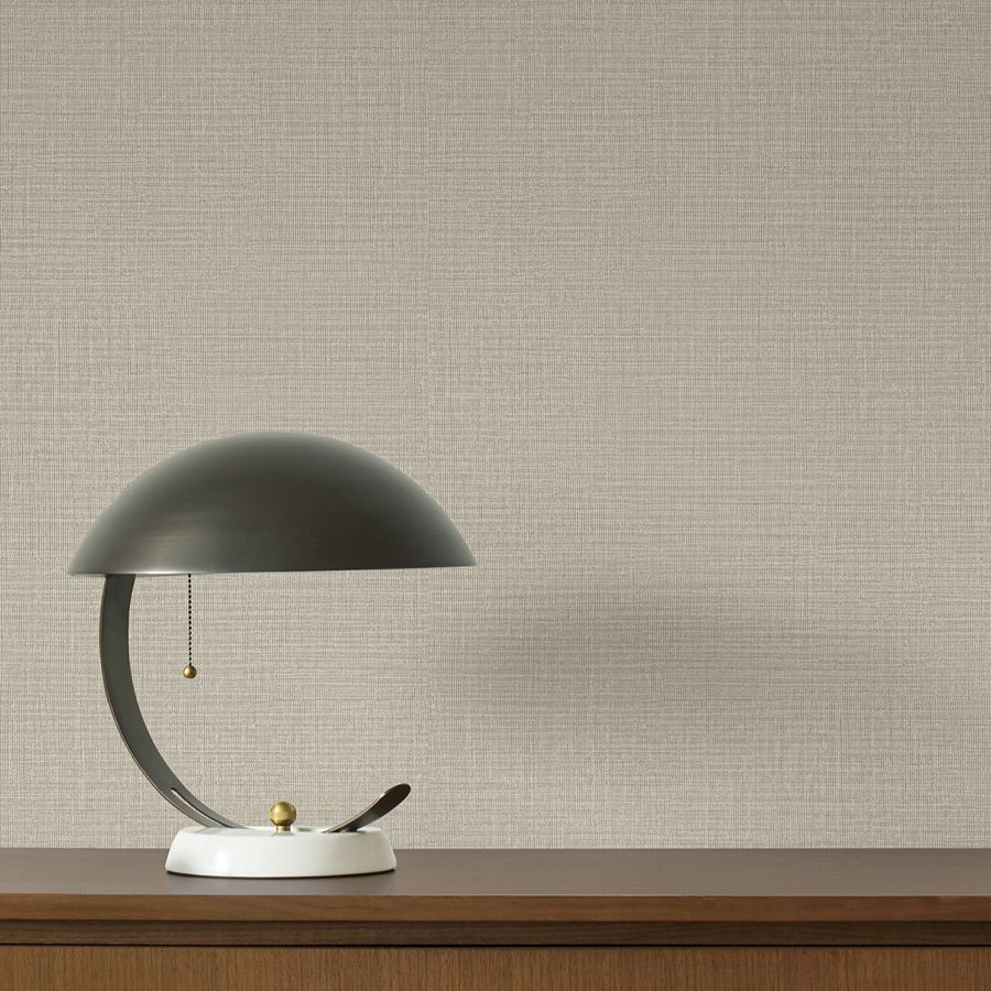 Georgette Light Brown Faux Fabric Wallpaper - detail room view - York Wallcoverings 4228-84156 - York Wallcoverings Wallpaper