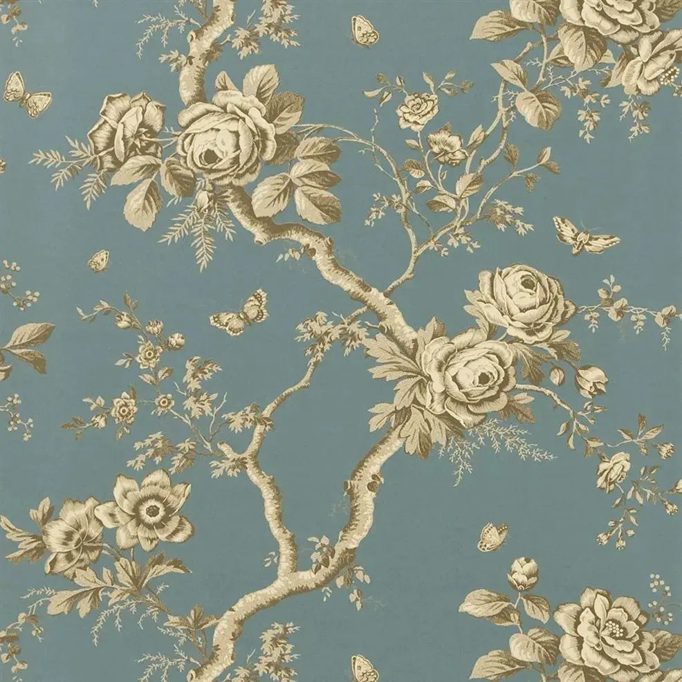 Ralph Lauren Wallpaper PRL027/07 Ashfield Floral Tourmaline - The WorkRm