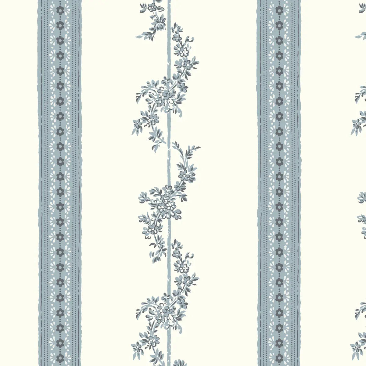 Drottningholm - Blue - Schumacher 4509 Wallcovering - Schumacher Wallpaper