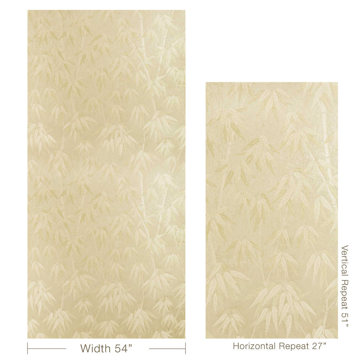 Bamboo Chic - Gold - KRAVET COUTURE Fabric