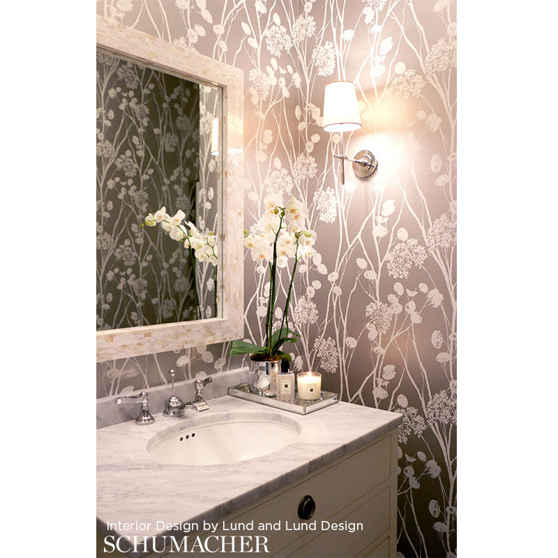 MOONPENNIES-BLACK-IVORY-SCHUMACHER-5003333 - Schumacher Wallpaper