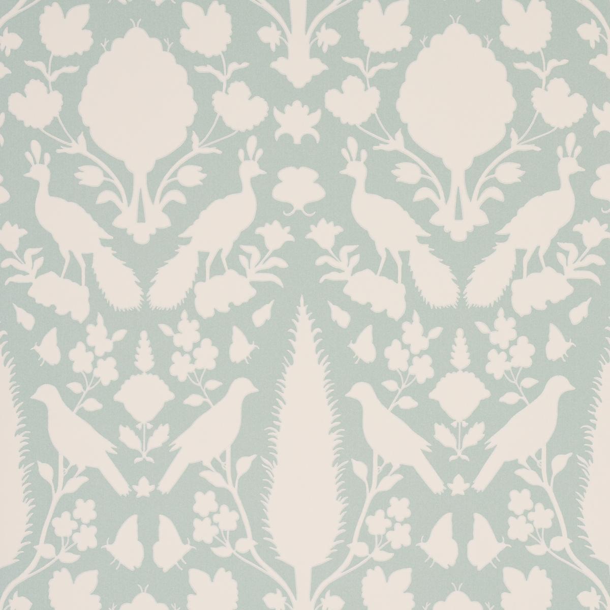 Chenonceau - Aquamarine - Schumacher 5004122 Wallcovering