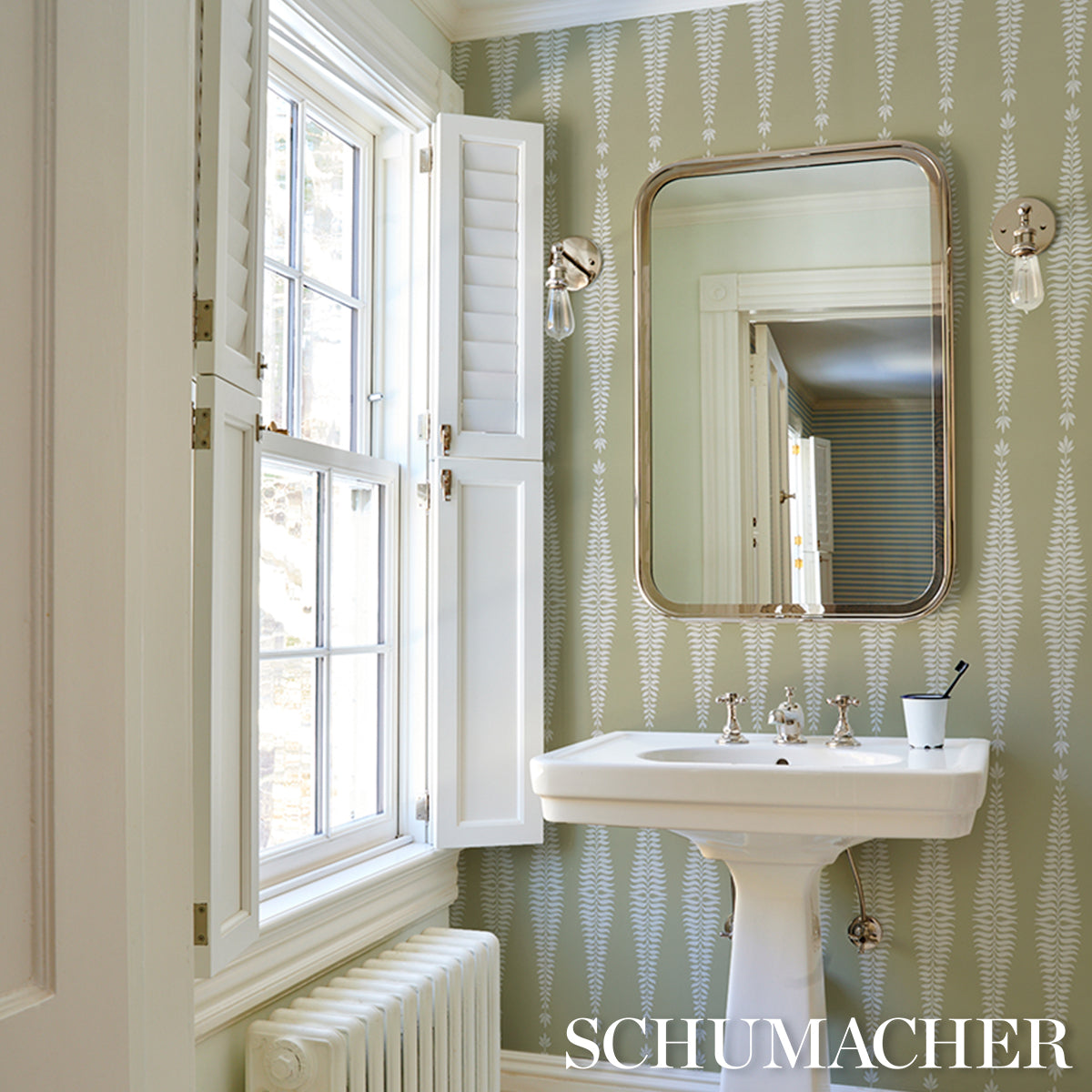 FERN-TREE-OLIVE-SCHUMACHER-5005077 - Schumacher Wallpaper