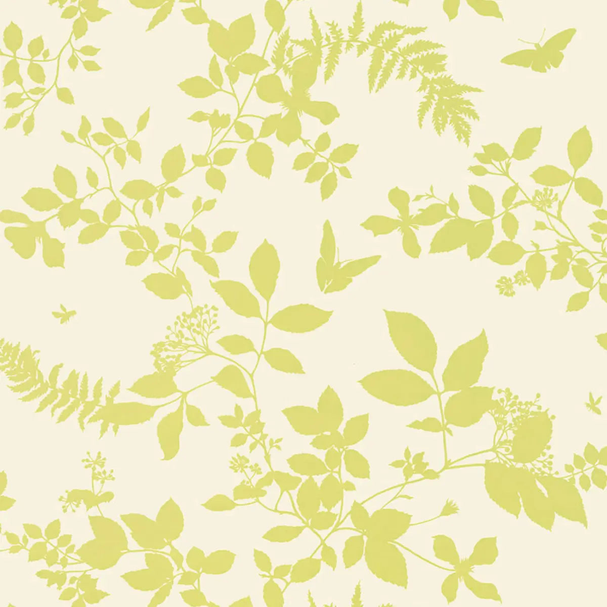 Shadow Vine - Chartreuse - Schumacher 5005102 Wallcovering - Schumacher Wallpaper