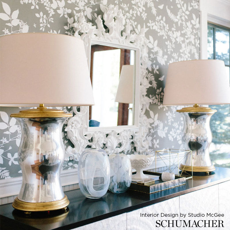 SHADOW-VINE-CHARCOAL-SCHUMACHER-5005103 - Schumacher Wallpaper