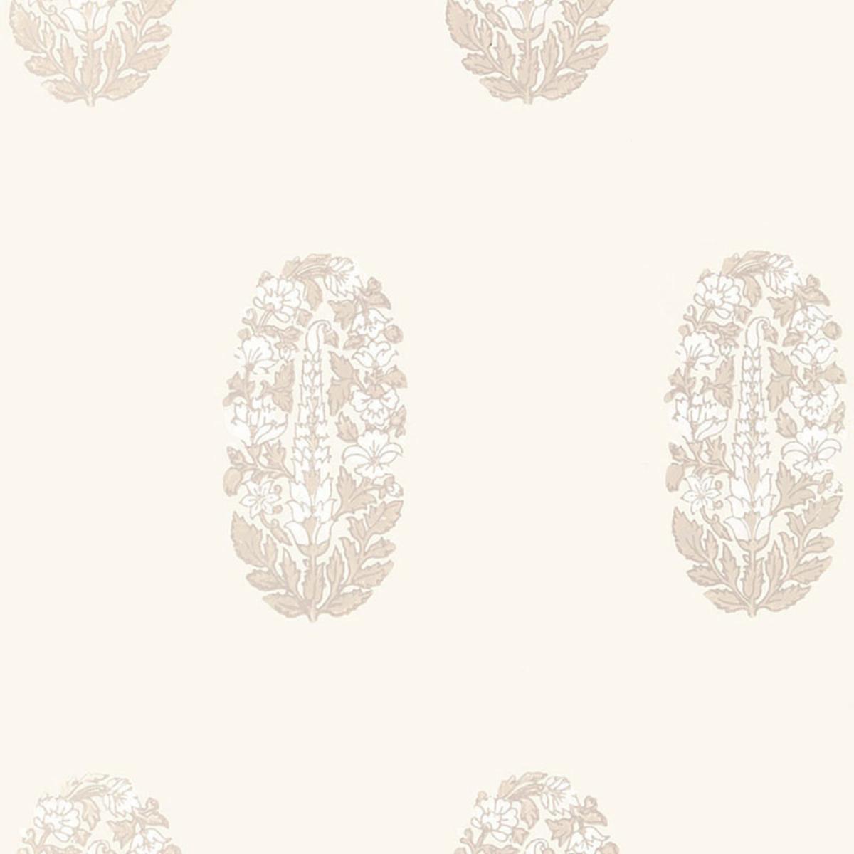 Askandra Flower - Oyster - Schumacher 5005310 Wallcovering - Schumacher Wallpaper