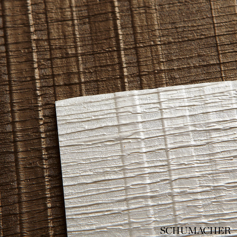 ORIGAMI-STRIPE-SABLE-SCHUMACHER-5005733 - Schumacher Wallpaper
