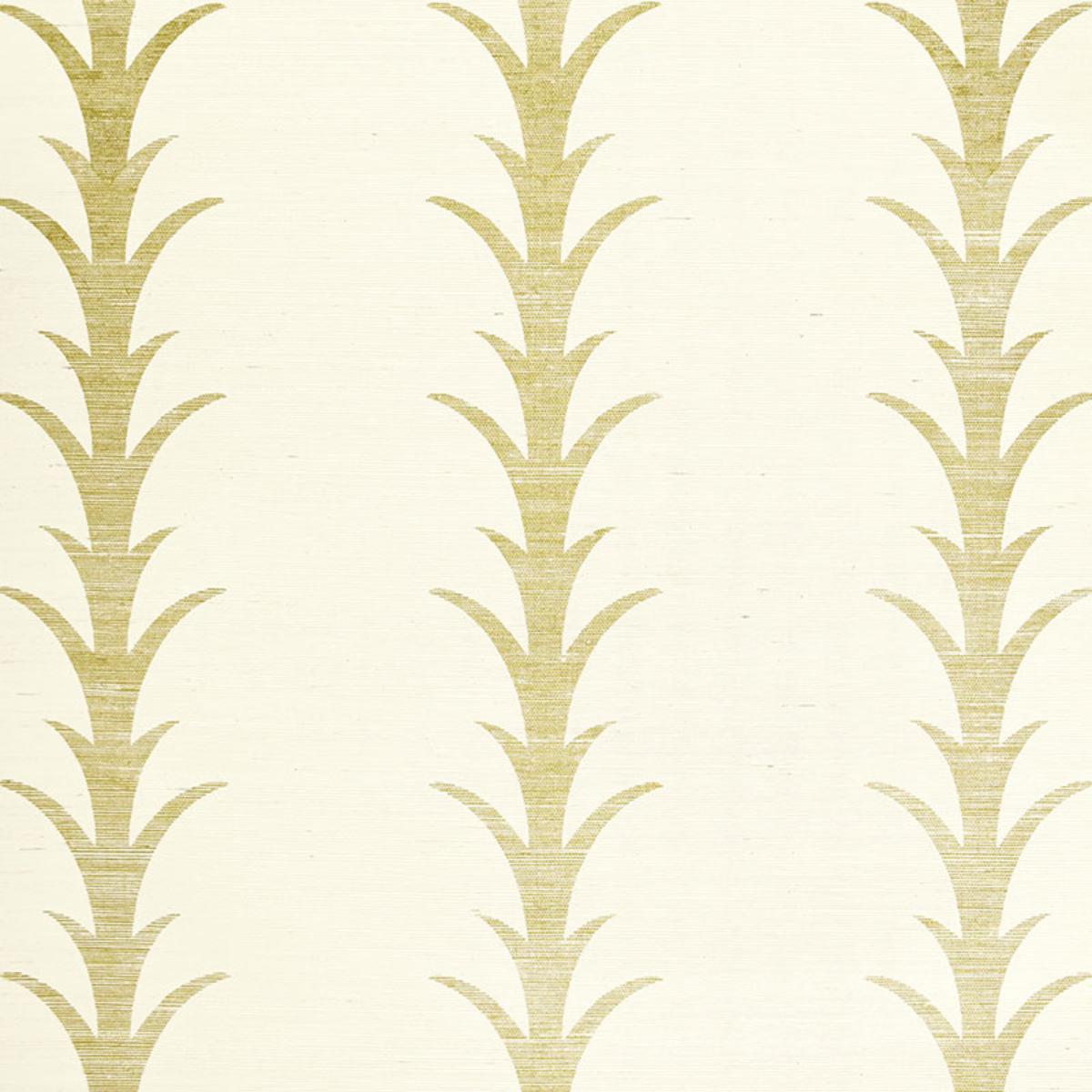 Acanthus Stripe Sisal - Filigree - Schumacher 5006051 Wallcovering