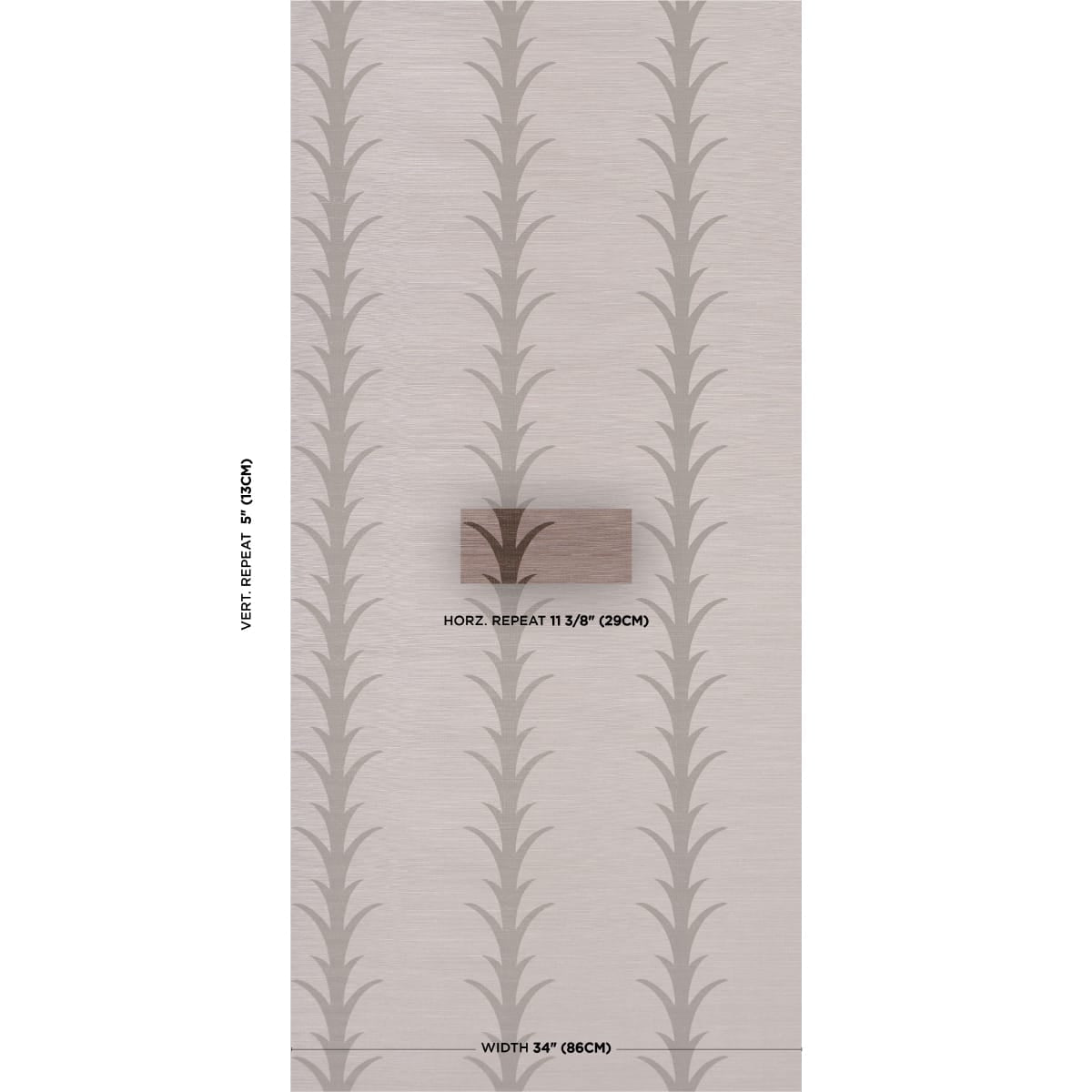 ACANTHUS-STRIPE-SISAL-ROSE-ANTIQUE-SCHUMACHER-5006059 - Schumacher Wallpaper