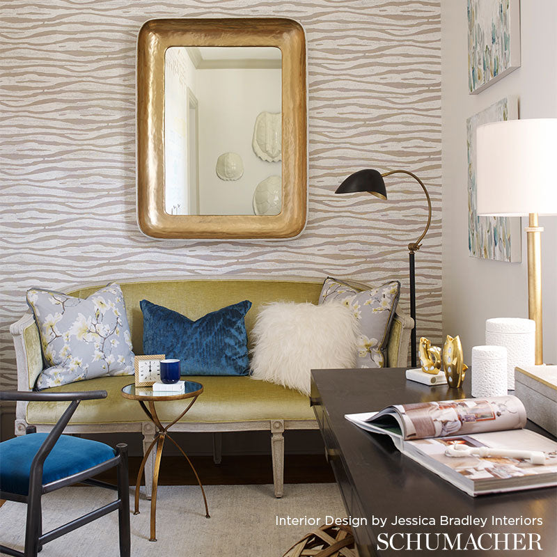 RIPPLE-SISAL-FOG-CHALK-SCHUMACHER-5006133 - Schumacher Wallpaper