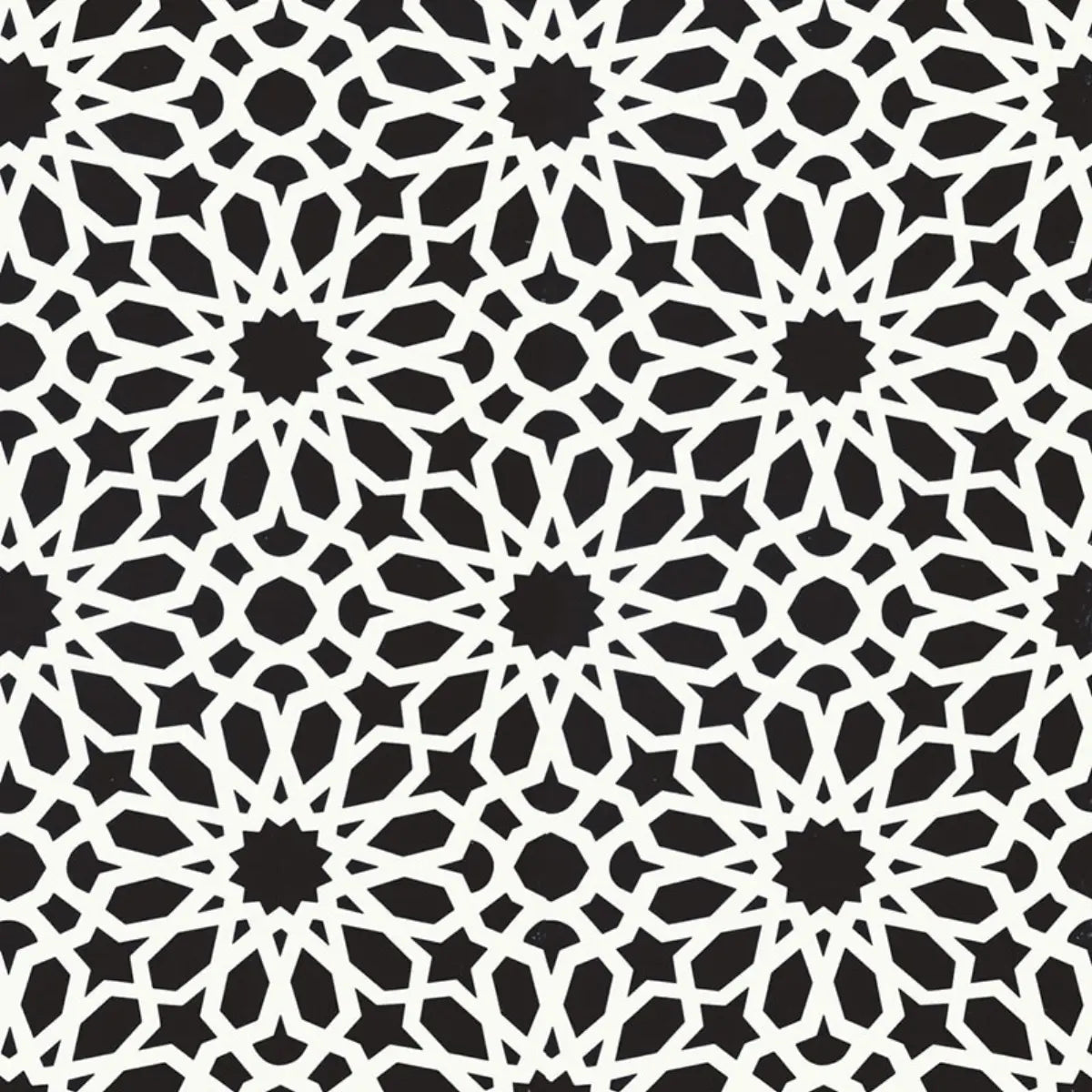 Agadir Screen - Noir - Schumacher 5006642 Wallcovering - Schumacher Wallpaper