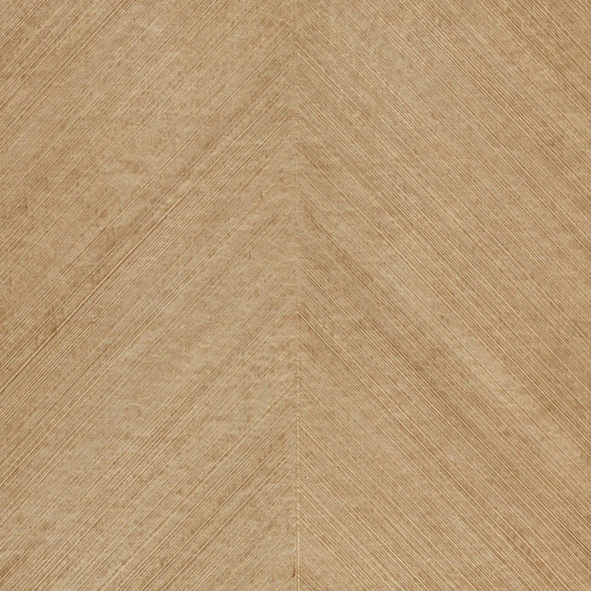 Combed Chevron - Maple - Schumacher 5007421 Wallcovering - Schumacher Wallpaper