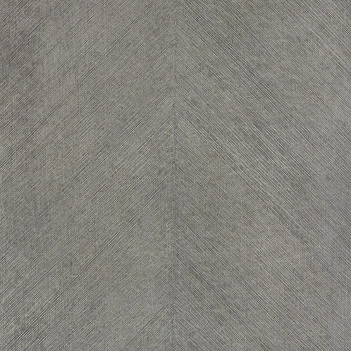 Combed Chevron - Driftwood - Schumacher 5007422 Wallcovering - Schumacher Wallpaper