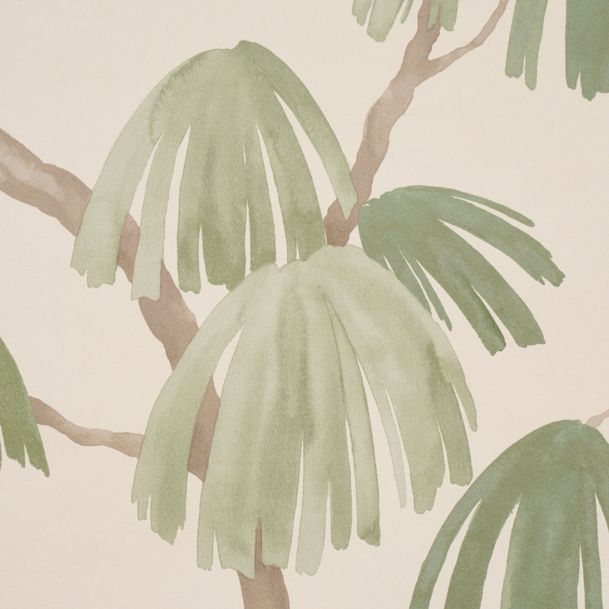 Weeping Pine - Green - Schumacher 5008335 Wallpaper - Schumacher Wallpaper