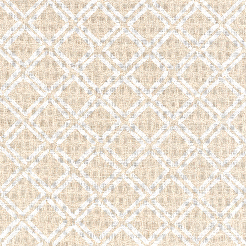 Dina Paperweave Natural wallpaper by Schumacher, 5008861 - Schumacher Wallpaper