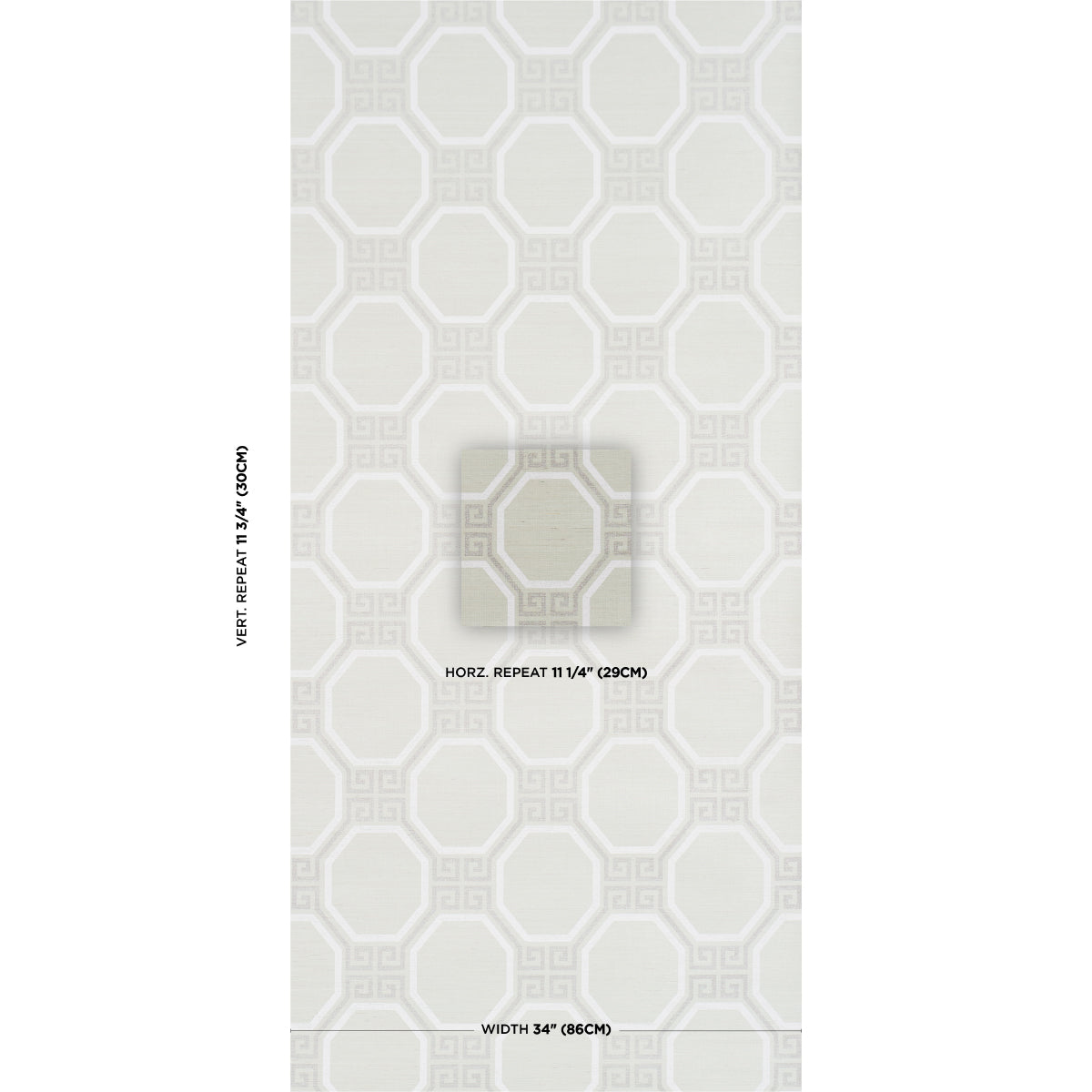 Octavia Sisal - Mint - Schumacher 5008936 Wallpaper - Schumacher Wallpaper