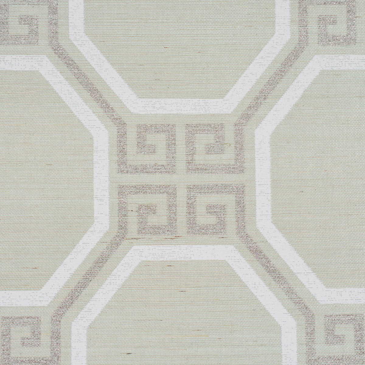 Octavia Sisal - Mint - Schumacher 5008936 Wallpaper - Schumacher Wallpaper