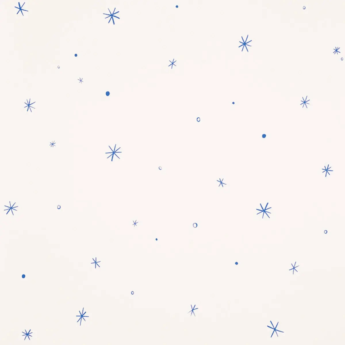 Calisto - Ivory & Cobalt - Schumacher 5009420 Wallcovering - Schumacher Wallpaper