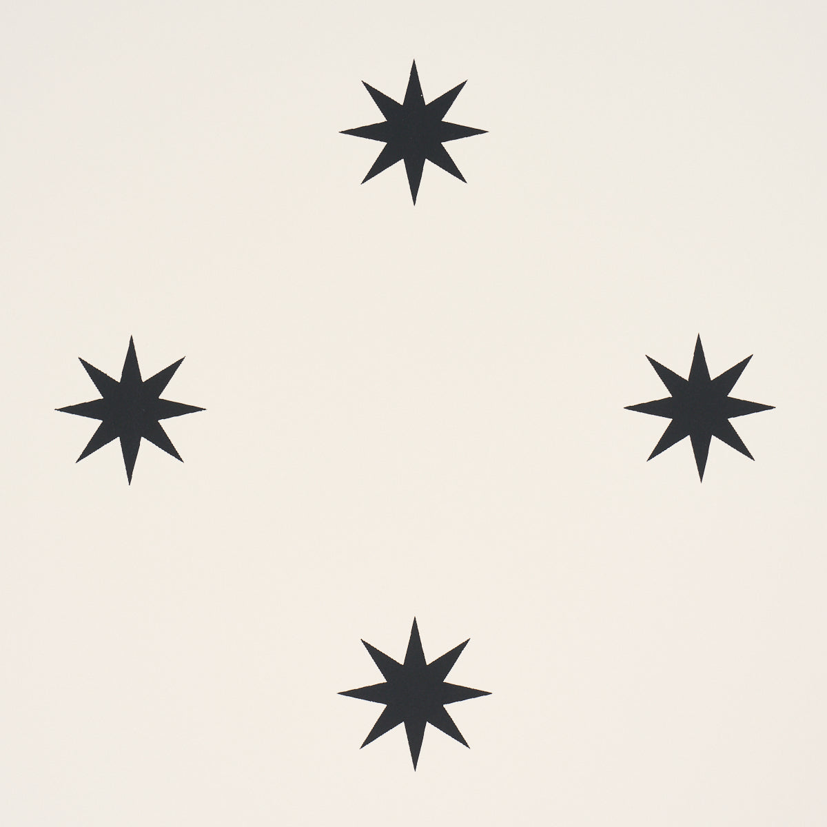 Stargaze - Black & Cream - Schumacher 5009602 Wallpaper - Schumacher Wallpaper