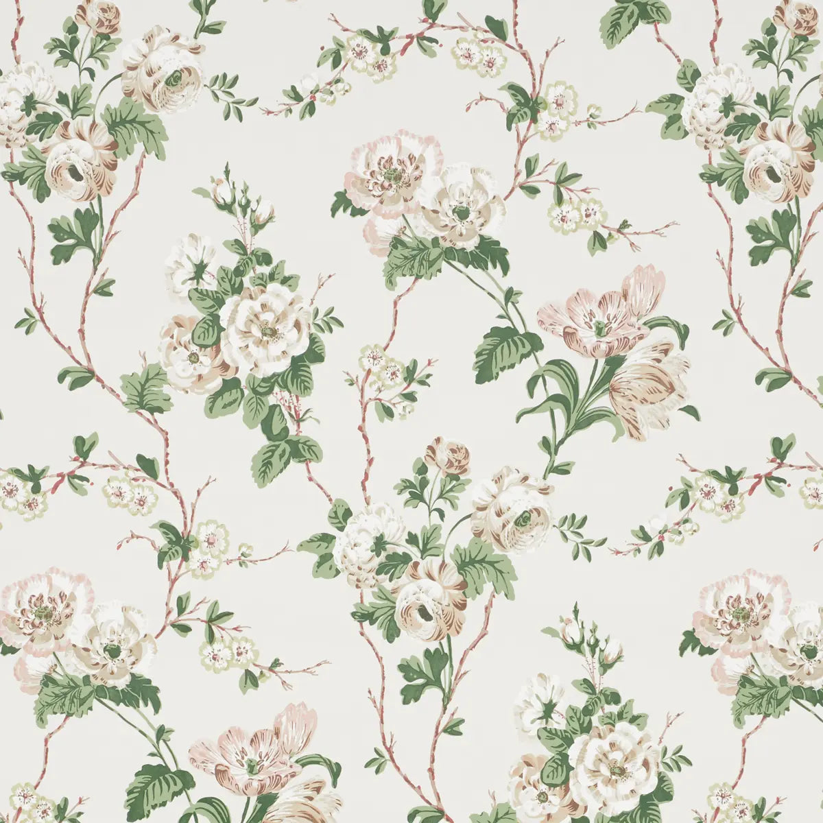 Betty - Quiet Pink - Schumacher 5009870 Wallcovering