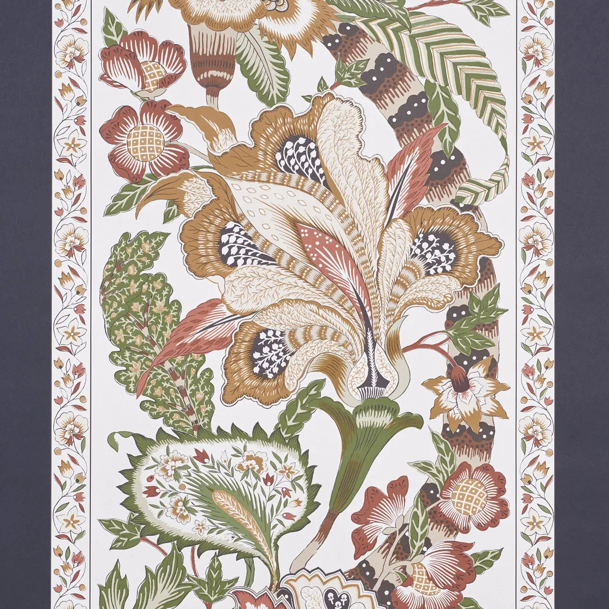 Anjou Stripe - Saffron - Schumacher 5010172 Wallcovering - Schumacher Wallpaper
