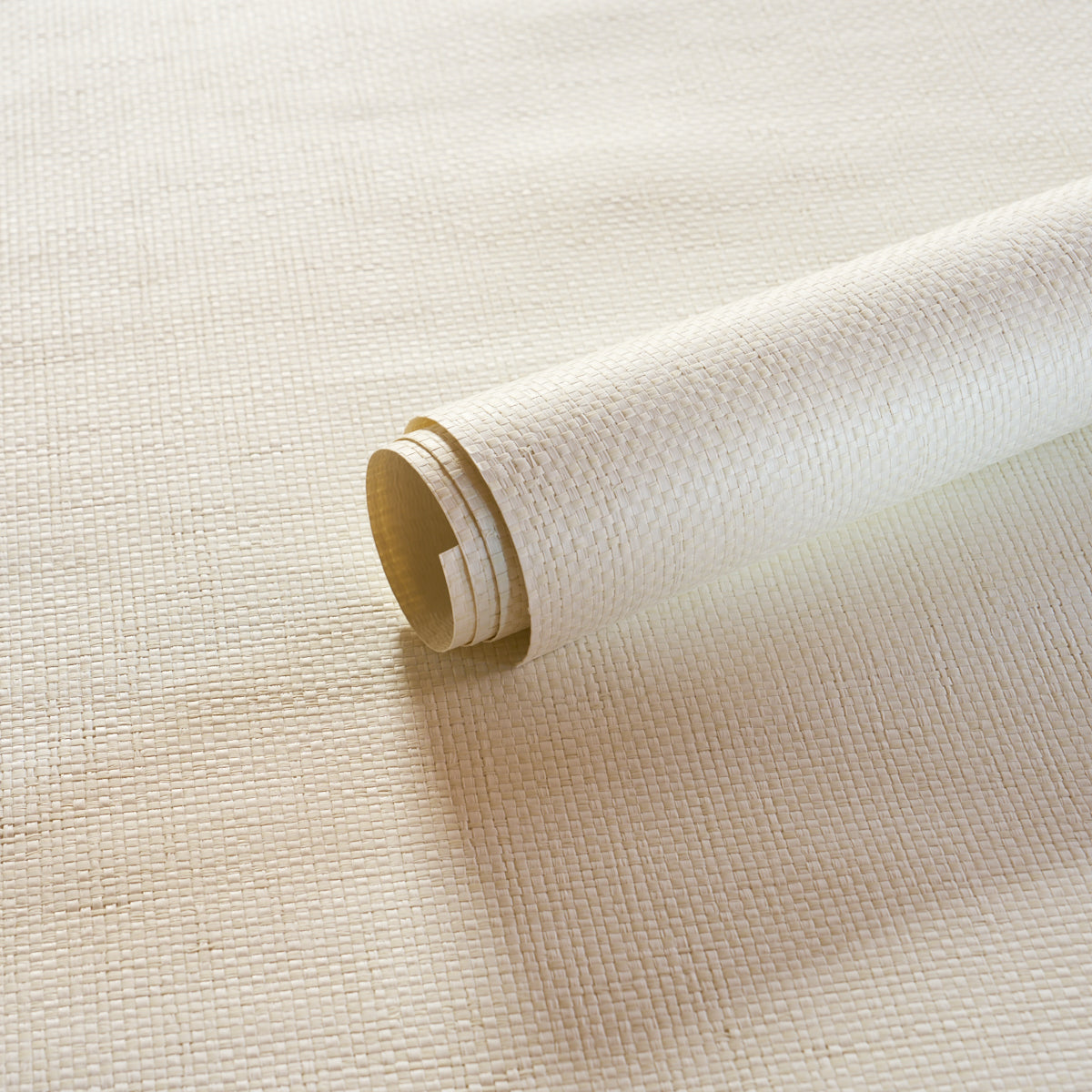 Tonal Paperweave - White - Schumacher 5010295 Wallpaper - Schumacher Wallpaper