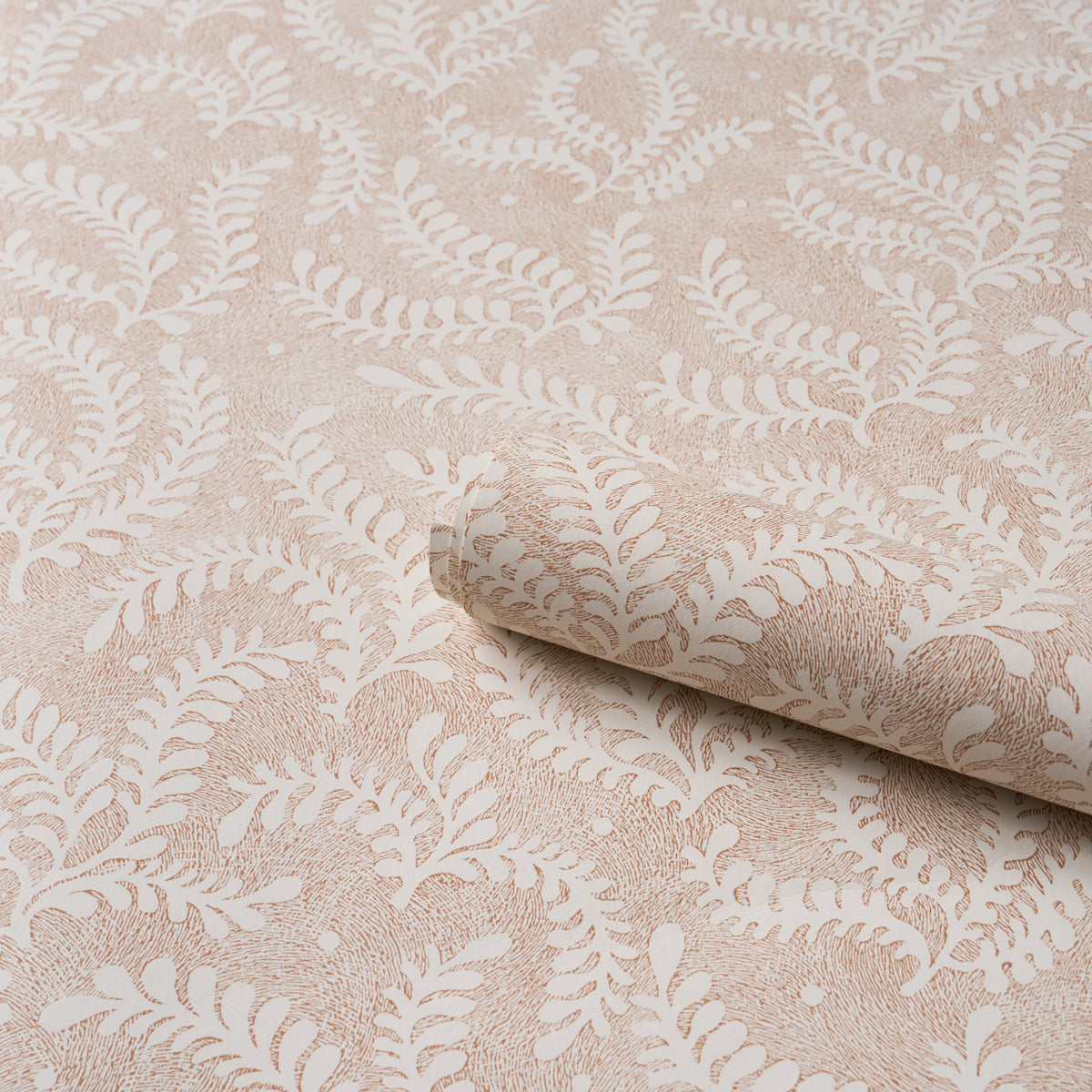 ETCHED-FERN-BROWN-SCHUMACHER-5010385 - Schumacher Wallpaper